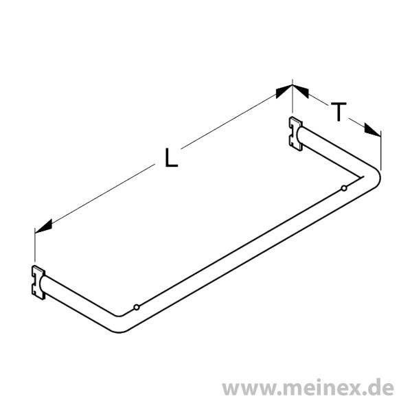 Clothes frame Tegometall straight