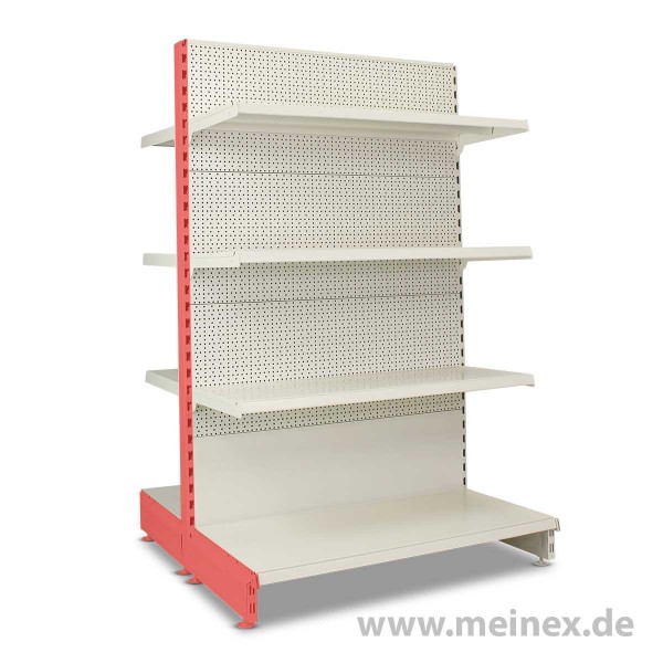 Gondelregal mit Lochrückwand Tegometall Konfigurator