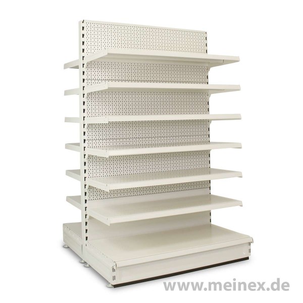 Gondelregal mit Lochrückwand Tegometall Konfigurator