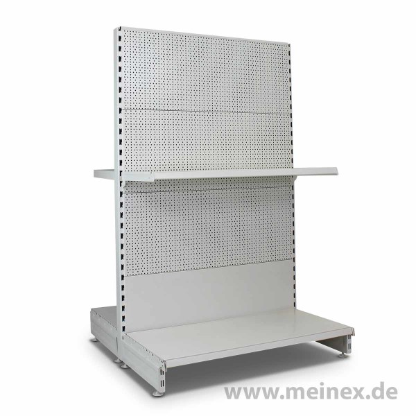 Gondelregal mit Lochrückwand Tegometall Konfigurator