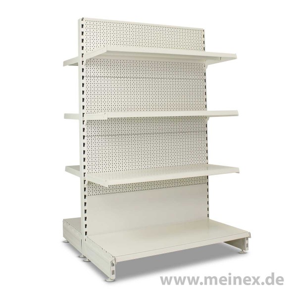 Gondelregal mit Lochrückwand Tegometall Konfigurator