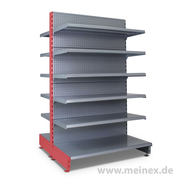 Gondelregal mit Lochrückwand Tegometall Konfigurator