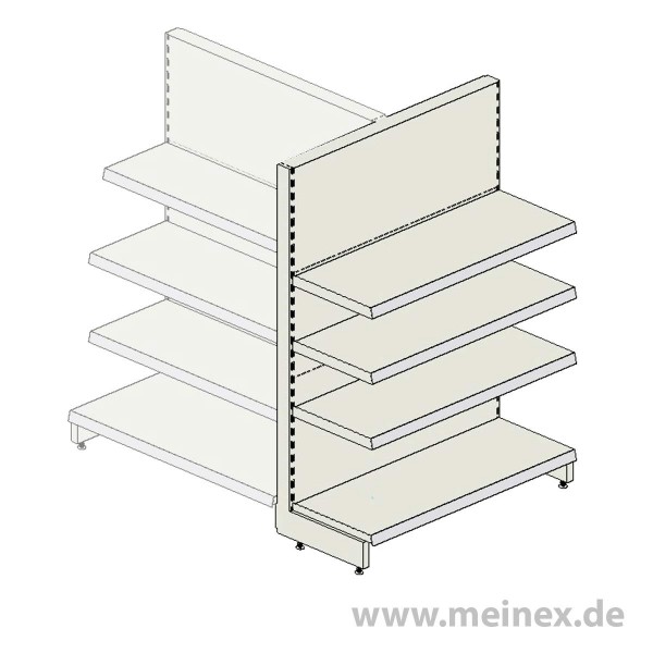 Gondelkopfregal Tegometall Konfigurator - 3 Fachböden