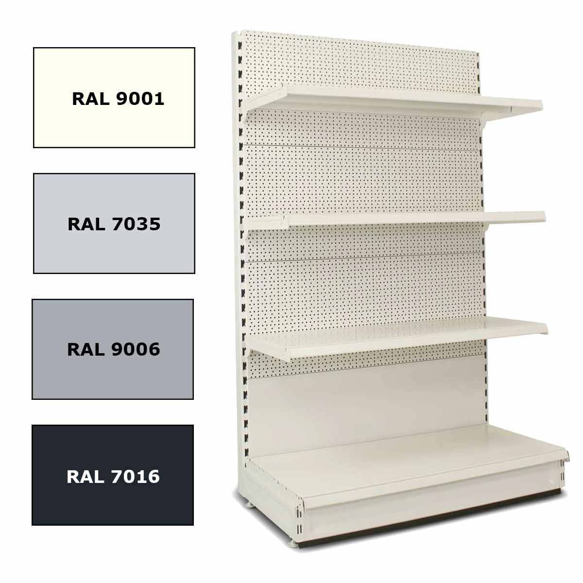 Shelf with Perforated Back Panels Tegometall Configurator