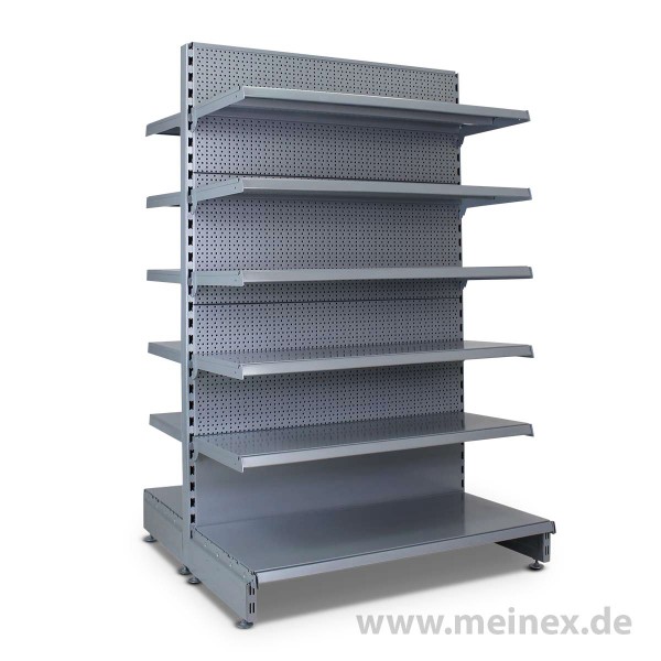 Gondelregal mit Lochrückwand Tegometall Konfigurator