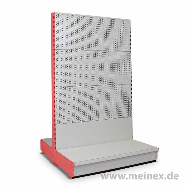 Gondelregal mit Lochrückwand Tegometall Konfigurator