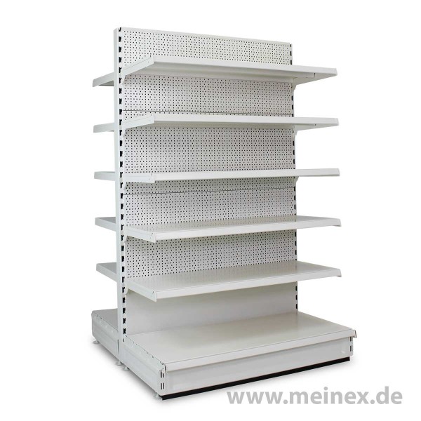 Gondelregal mit Lochrückwand Tegometall Konfigurator