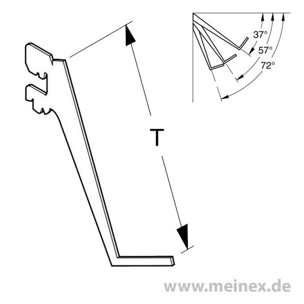 Konsole Tegometall für Ablagen (Paar)